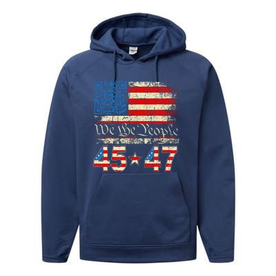 Funny Qr President Trump 4547 Trump Dancing Code Performance Fleece Hoodie