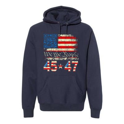 Funny Qr President Trump 4547 Trump Dancing Code Premium Hoodie