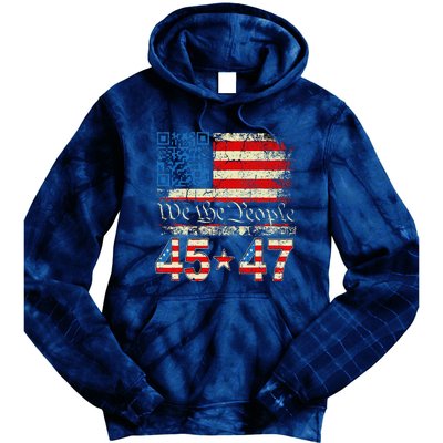 Funny Qr President Trump 4547 Trump Dancing Code Tie Dye Hoodie