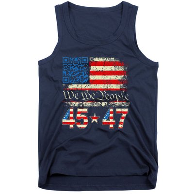 Funny Qr President Trump 4547 Trump Dancing Code Tank Top