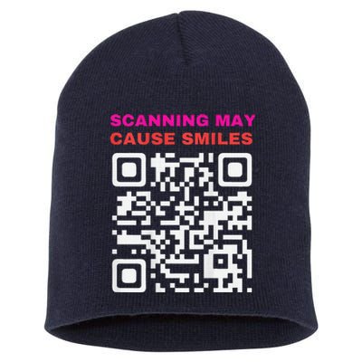 Funny Qr President Trump Dancing Scan And Dance Short Acrylic Beanie