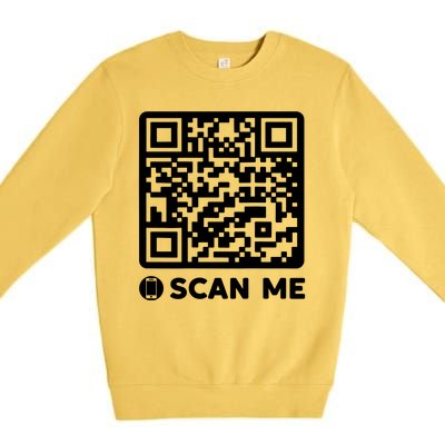 Funny Qr President Trump Dancing Code 45/47 Premium Crewneck Sweatshirt