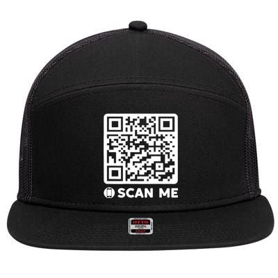 Funny Qr President Trump Dancing Code 45/47 7 Panel Mesh Trucker Snapback Hat