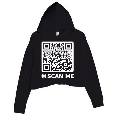Funny Qr President Trump Dancing Code 45/47 Crop Fleece Hoodie