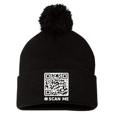 Funny Qr President Trump Dancing Code 45/47 Pom Pom 12in Knit Beanie