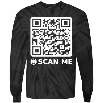 Funny Qr President Trump Dancing Code 45/47 Tie-Dye Long Sleeve Shirt