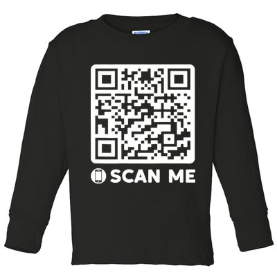 Funny Qr President Trump Dancing Code 45/47 Toddler Long Sleeve Shirt