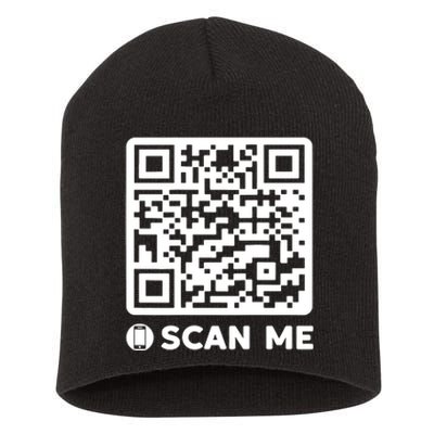 Funny Qr President Trump Dancing Code 45/47 Short Acrylic Beanie