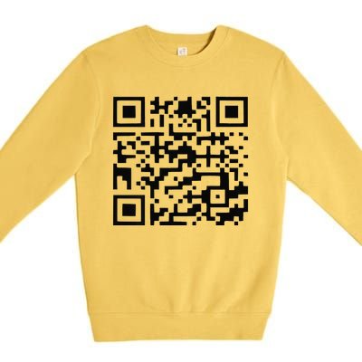 Funny Qr President Trump Dance Code Trump 4547 Premium Crewneck Sweatshirt