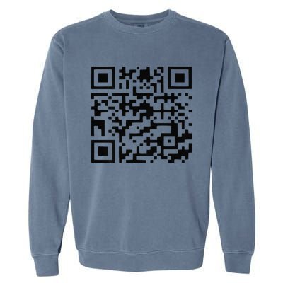 Funny Qr President Trump Dance Code Trump 4547 Garment-Dyed Sweatshirt