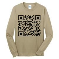 Funny Qr President Trump Dance Code Trump 4547 Tall Long Sleeve T-Shirt