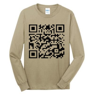 Funny Qr President Trump Dance Code Trump 4547 Tall Long Sleeve T-Shirt