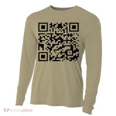 Funny Qr President Trump Dance Code Trump 4547 Cooling Performance Long Sleeve Crew