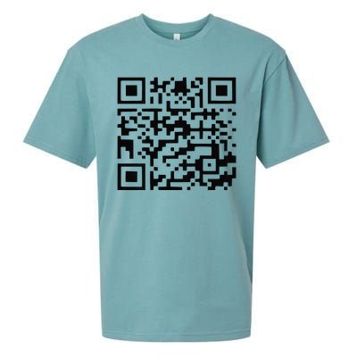 Funny Qr President Trump Dance Code Trump 4547 Sueded Cloud Jersey T-Shirt