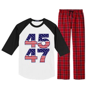 Funny Qr President Trump Dance Code Trump 4547 Raglan Sleeve Pajama Set