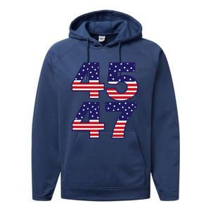 Funny Qr President Trump Dance Code Trump 4547 Performance Fleece Hoodie