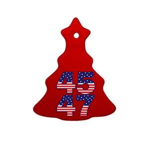 Funny Qr President Trump Dance Code Trump 4547 Ceramic Tree Ornament