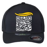 Funny Qr President Trump Dance Code Flexfit Unipanel Trucker Cap