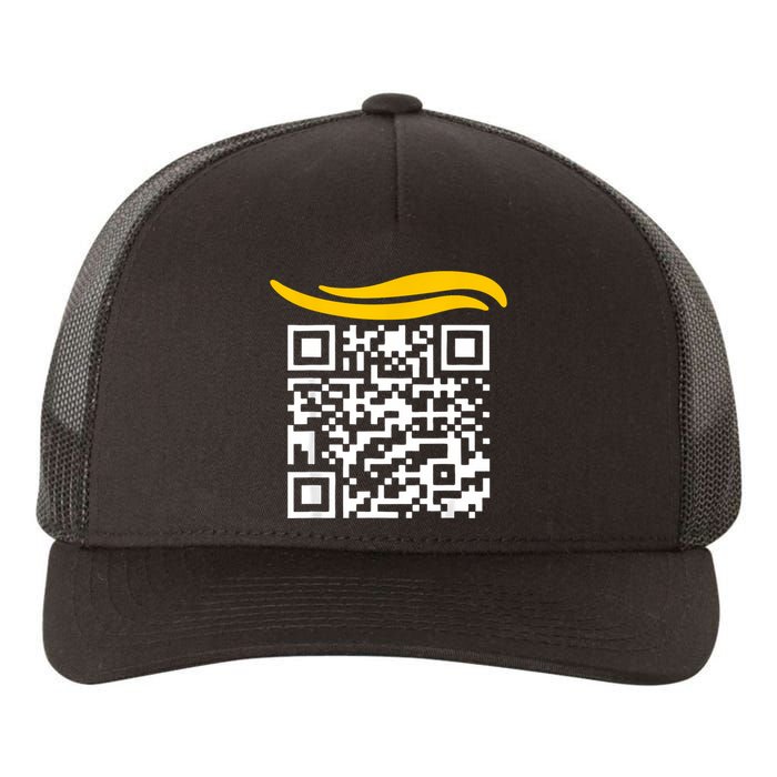 Funny Qr President Trump Dance Code Yupoong Adult 5-Panel Trucker Hat