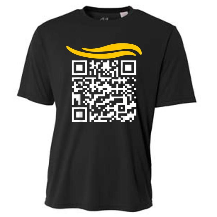 Funny Qr President Trump Dance Code Cooling Performance Crew T-Shirt