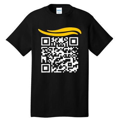 Funny Qr President Trump Dance Code Tall T-Shirt