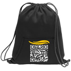 Funny Qr President Trump Dance Code Sweatshirt Cinch Pack Bag