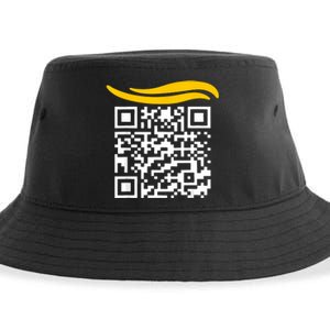 Funny Qr President Trump Dance Code Sustainable Bucket Hat