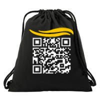 Funny Qr President Trump Dance Code Drawstring Bag