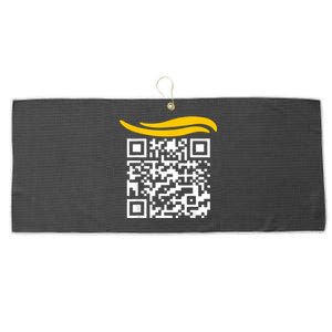 Funny Qr President Trump Dance Code Large Microfiber Waffle Golf Towel