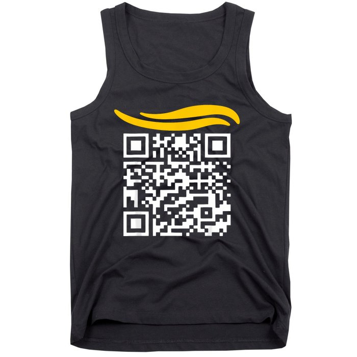 Funny Qr President Trump Dance Code Tank Top