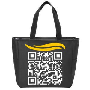 Funny Qr President Trump Dance Code Zip Tote Bag