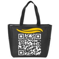 Funny Qr President Trump Dance Code Zip Tote Bag