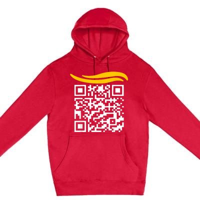 Funny Qr President Trump Dance Code Premium Pullover Hoodie