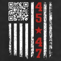 Funny Qr President Trump Dance Code 7 Panel Mesh Trucker Snapback Hat