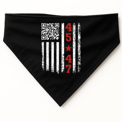 Funny Qr President Trump Dance Code USA-Made Doggie Bandana