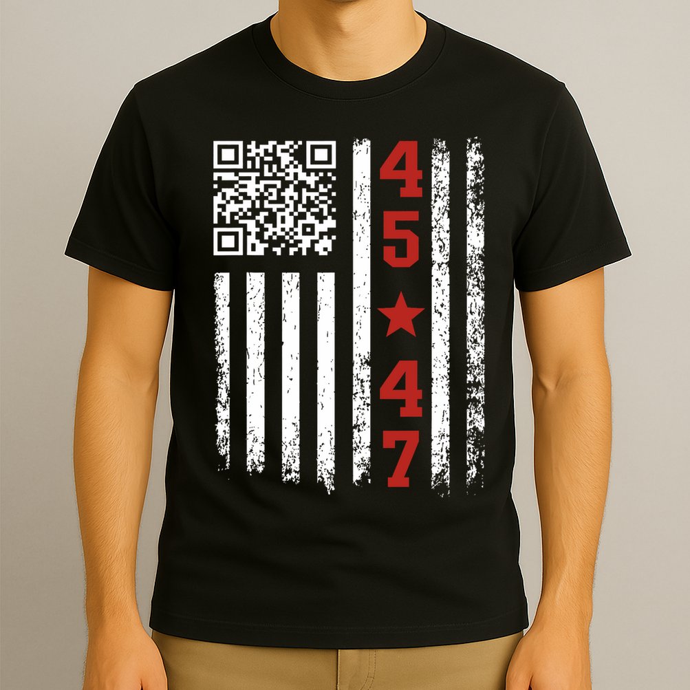 Funny Qr President Trump Dance Code T-Shirt