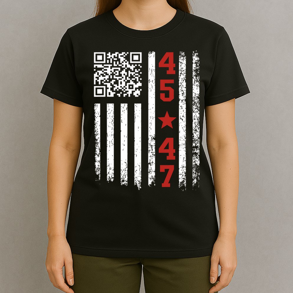 Funny Qr President Trump Dance Code T-Shirt