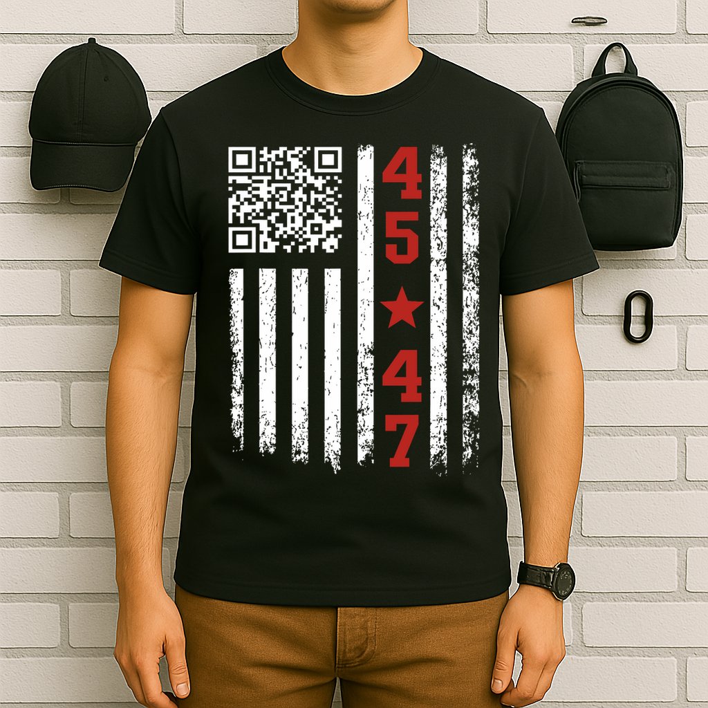 Funny Qr President Trump Dance Code T-Shirt