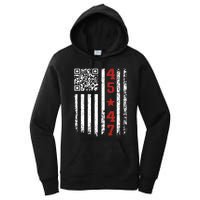 Funny Qr President Trump Dance Code Women's Pullover Hoodie