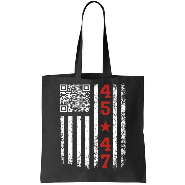 Funny Qr President Trump Dance Code Tote Bag