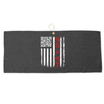 Funny Qr President Trump Dance Code Large Microfiber Waffle Golf Towel