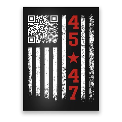 Funny Qr President Trump Dance Code Poster