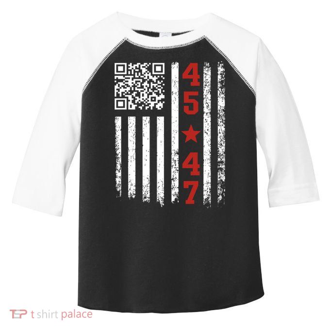 Funny Qr President Trump Dance Code Toddler Fine Jersey T-Shirt
