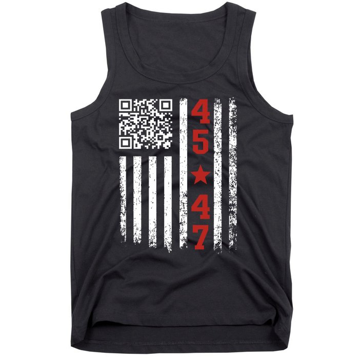 Funny Qr President Trump Dance Code Tank Top