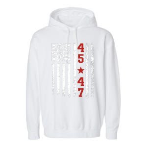 Funny Qr President Trump Dance Code Garment-Dyed Fleece Hoodie