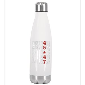 Funny Qr President Trump Dance Code Stainless Steel Insulated Water Bottle