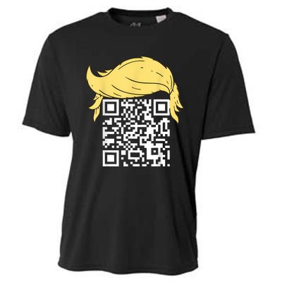 Funny Qr President Trump Dance Code Cooling Performance Crew T-Shirt