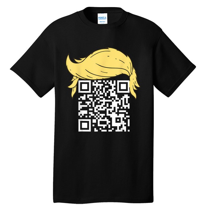 Funny Qr President Trump Dance Code Tall T-Shirt