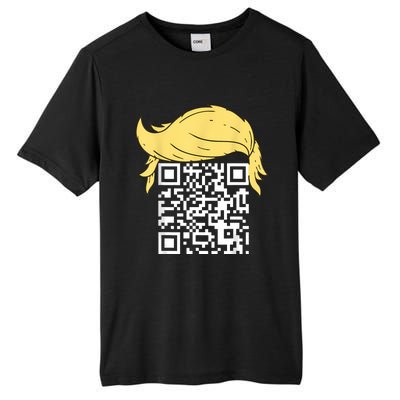 Funny Qr President Trump Dance Code Tall Fusion ChromaSoft Performance T-Shirt