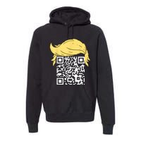 Funny Qr President Trump Dance Code Premium Hoodie